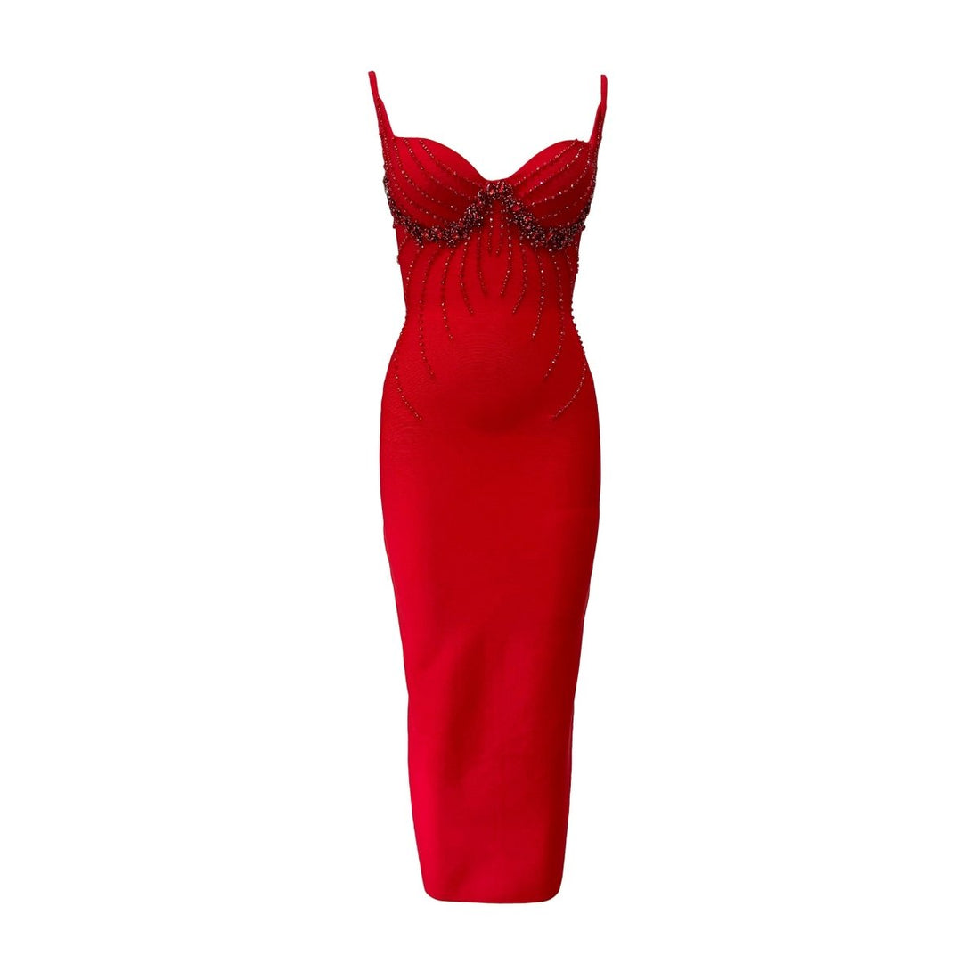 Robe Vintage Crayon Chic Rouge - Louise Vintage