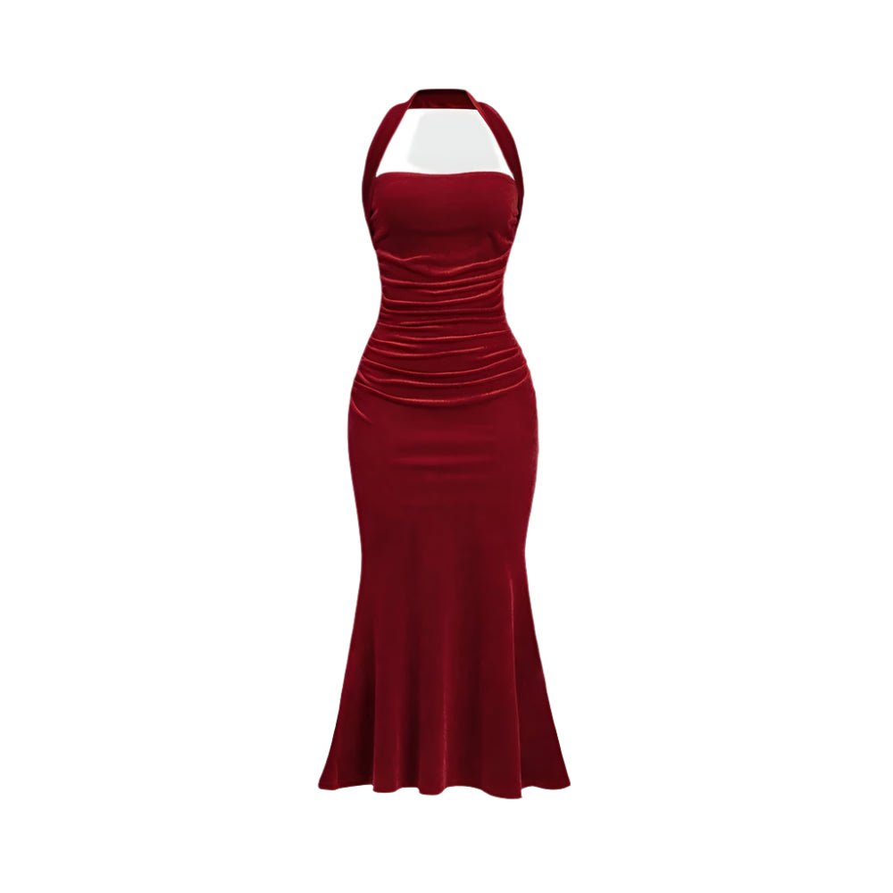 Robe Vintage Crayon Chic Rouge - Louise Vintage