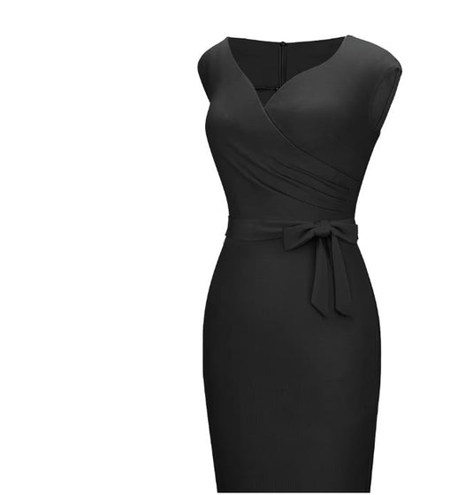 Robe Vintage Crayon Chic Noir main image 1