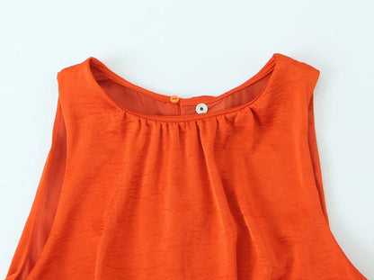 Robe Vintage de Qualité Orange - Louise Vintage