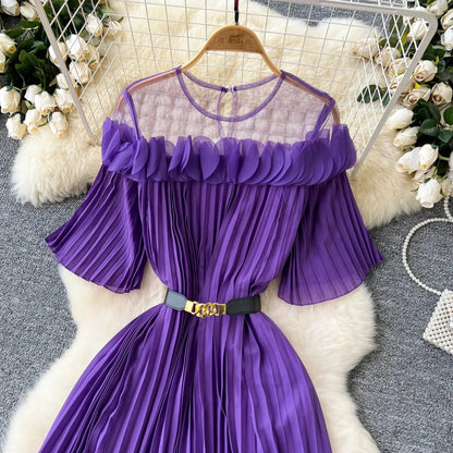 Robe Vintage de Qualité Violet - Louise Vintage
