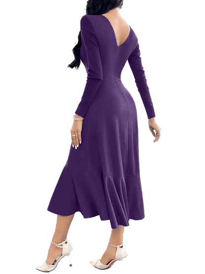 Robe Vintage de Qualité Violet - Louise Vintage
