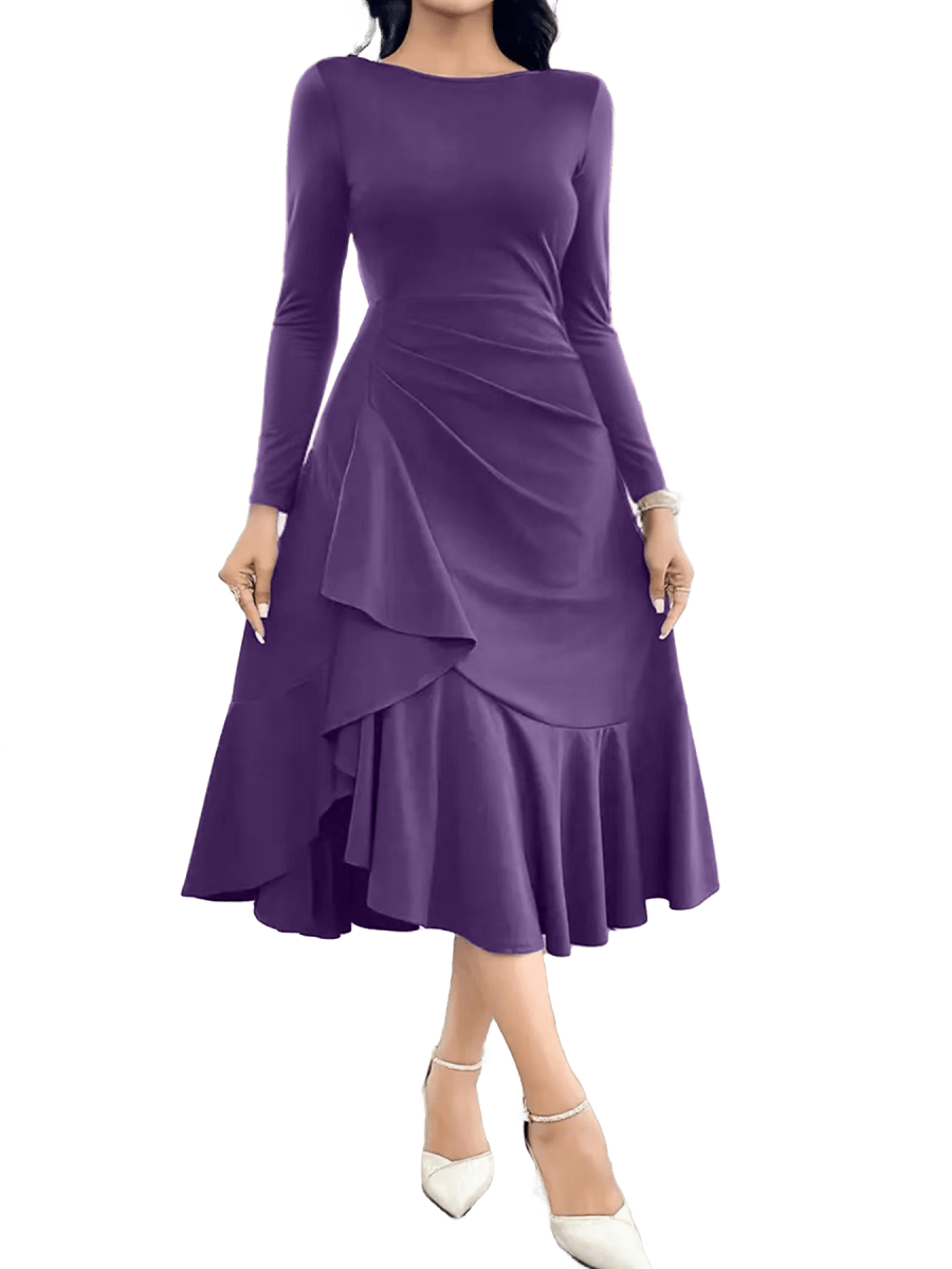 Robe Vintage de Qualité Violet - Louise Vintage