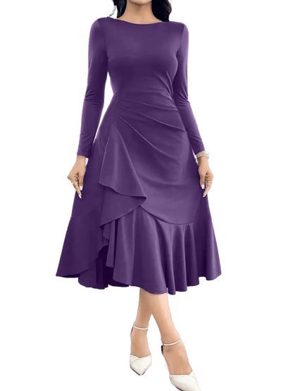 Robe Vintage de Qualité Violet - Louise Vintage