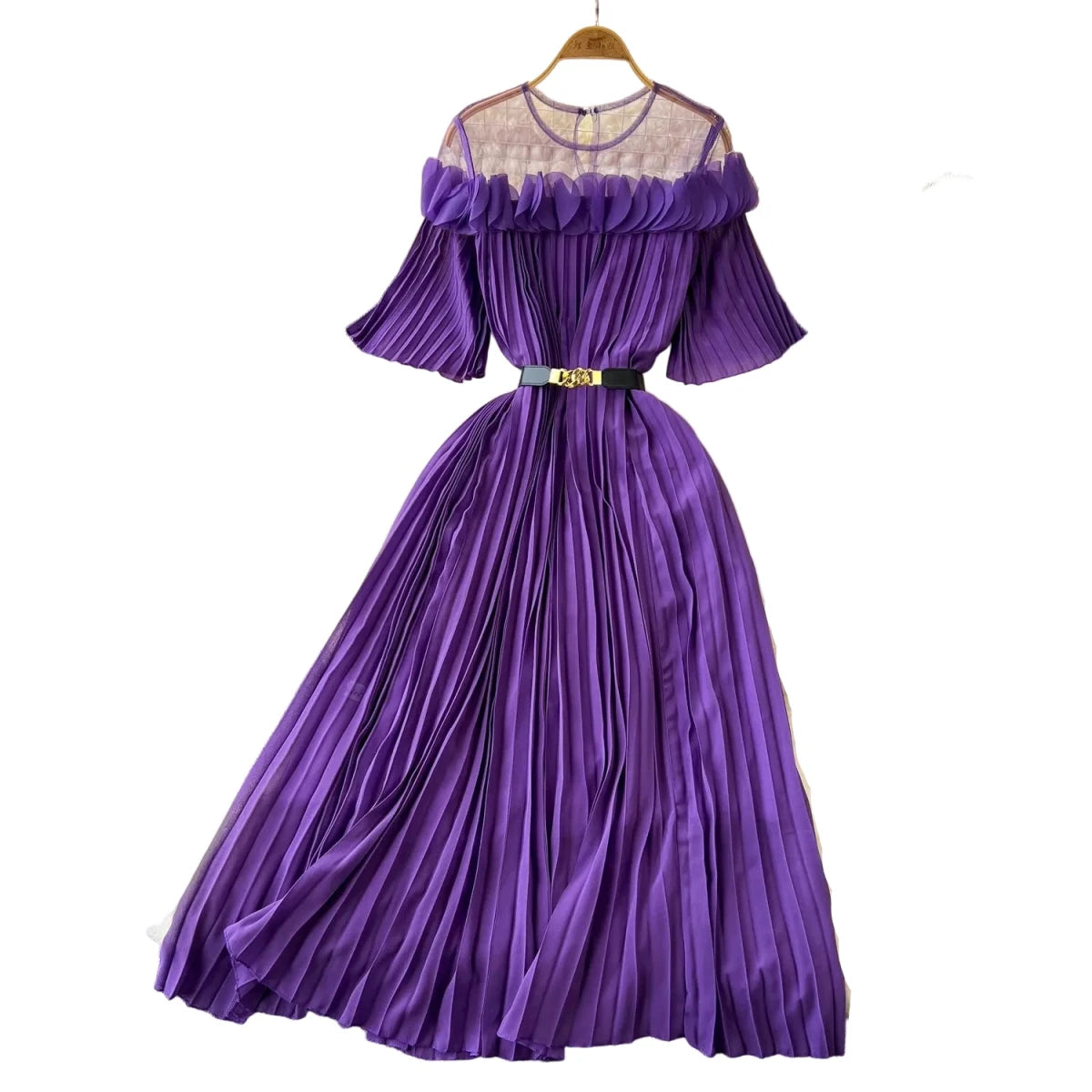 Robe Vintage de Qualité Violet - Louise Vintage
