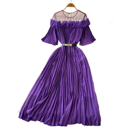 Robe Vintage de Qualité Violet - Louise Vintage