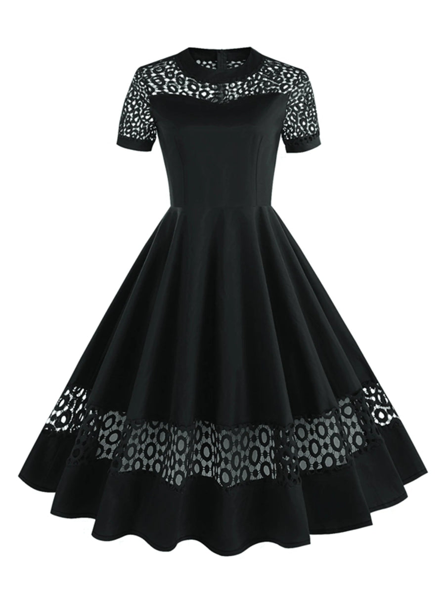 Robe Vintage de Soirée Noir - Louise Vintage