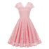 Robe Vintage de Soirée Rose - Louise Vintage