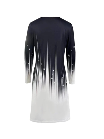 Robe Vintage Dessin Manches Longues - Louise Vintage