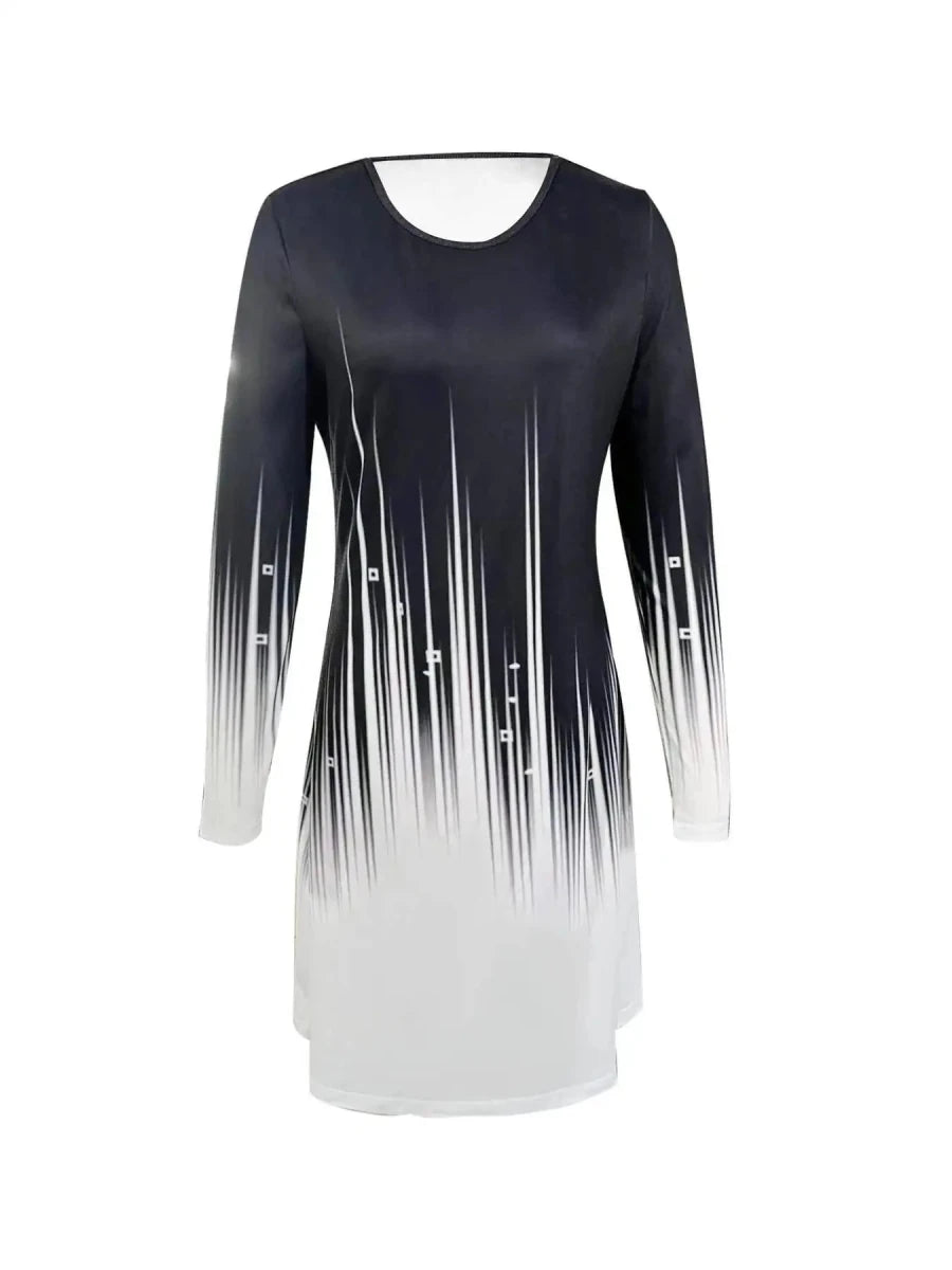 Robe Vintage Dessin Manches Longues - Louise Vintage