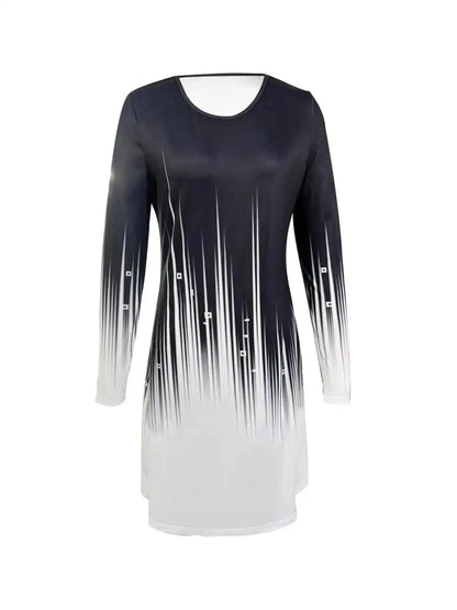 Robe Vintage Dessin Manches Longues - Louise Vintage