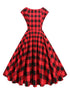 Robe Vintage Ecosse Rouge - Louise Vintage