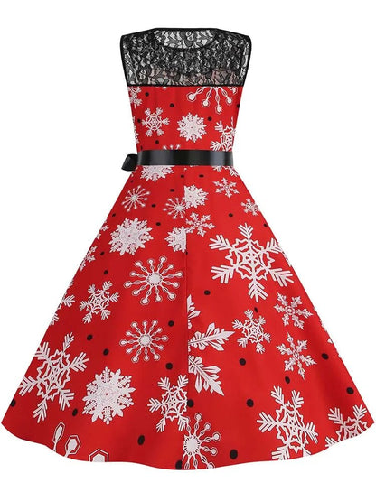 Robe Vintage Flocon - Louise Vintage
