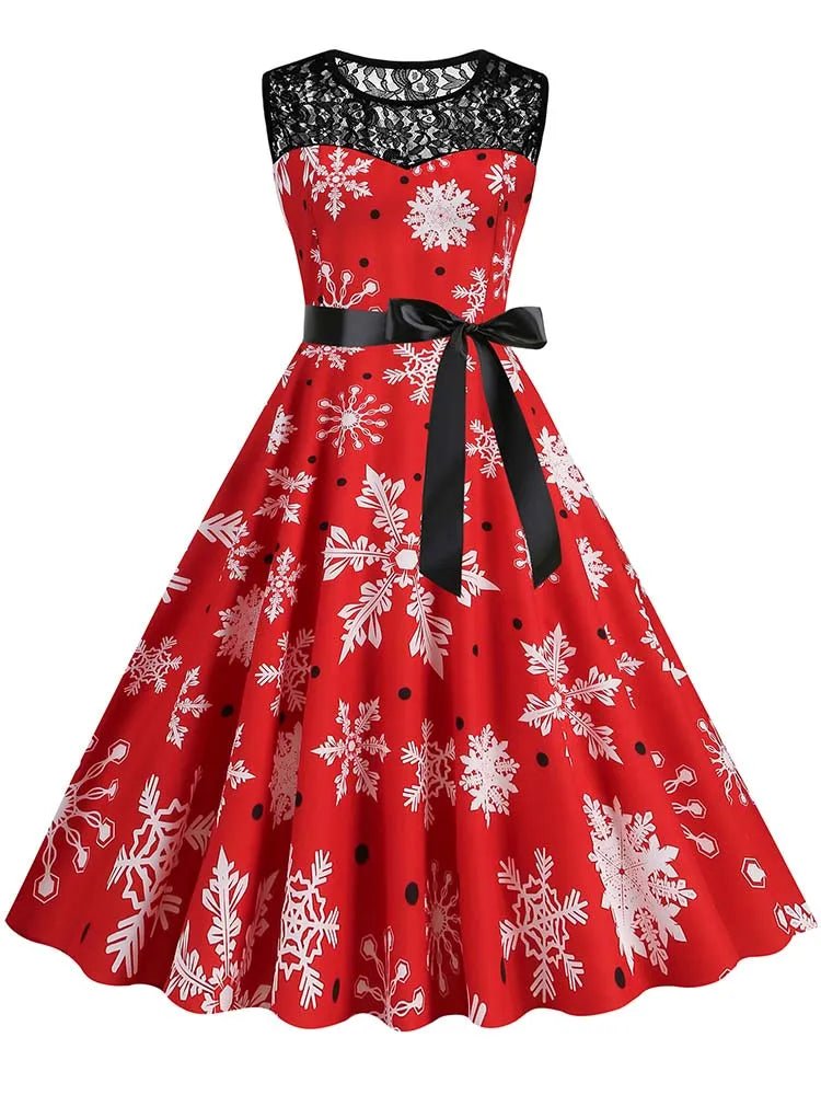 Robe Vintage Flocon - Louise Vintage