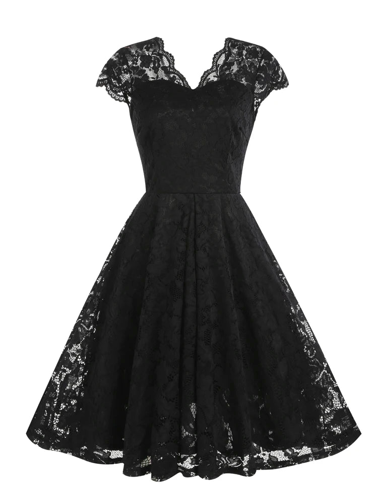 Robe Vintage Gala Noire - Louise Vintage