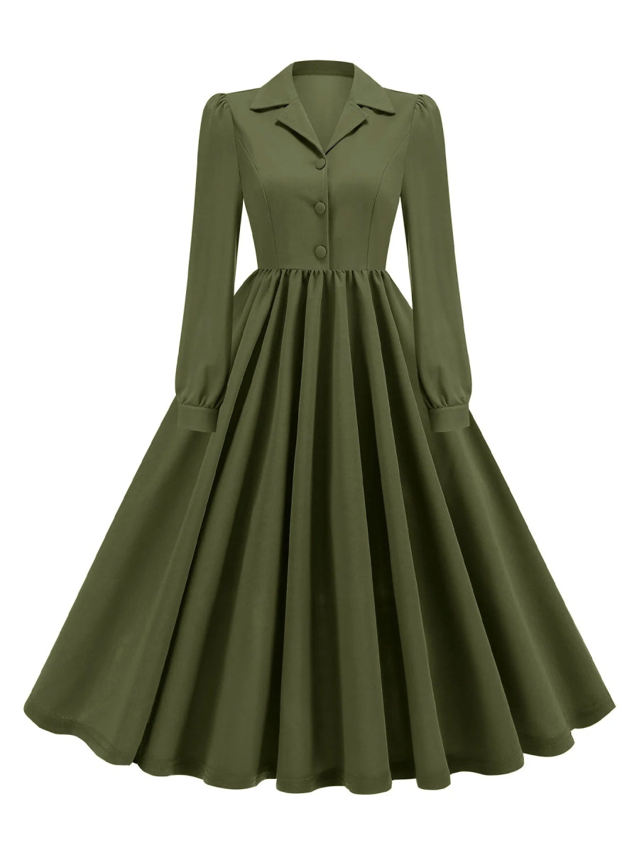 Robe Vintage Grande Taille 50s Noir - Louise Vintage