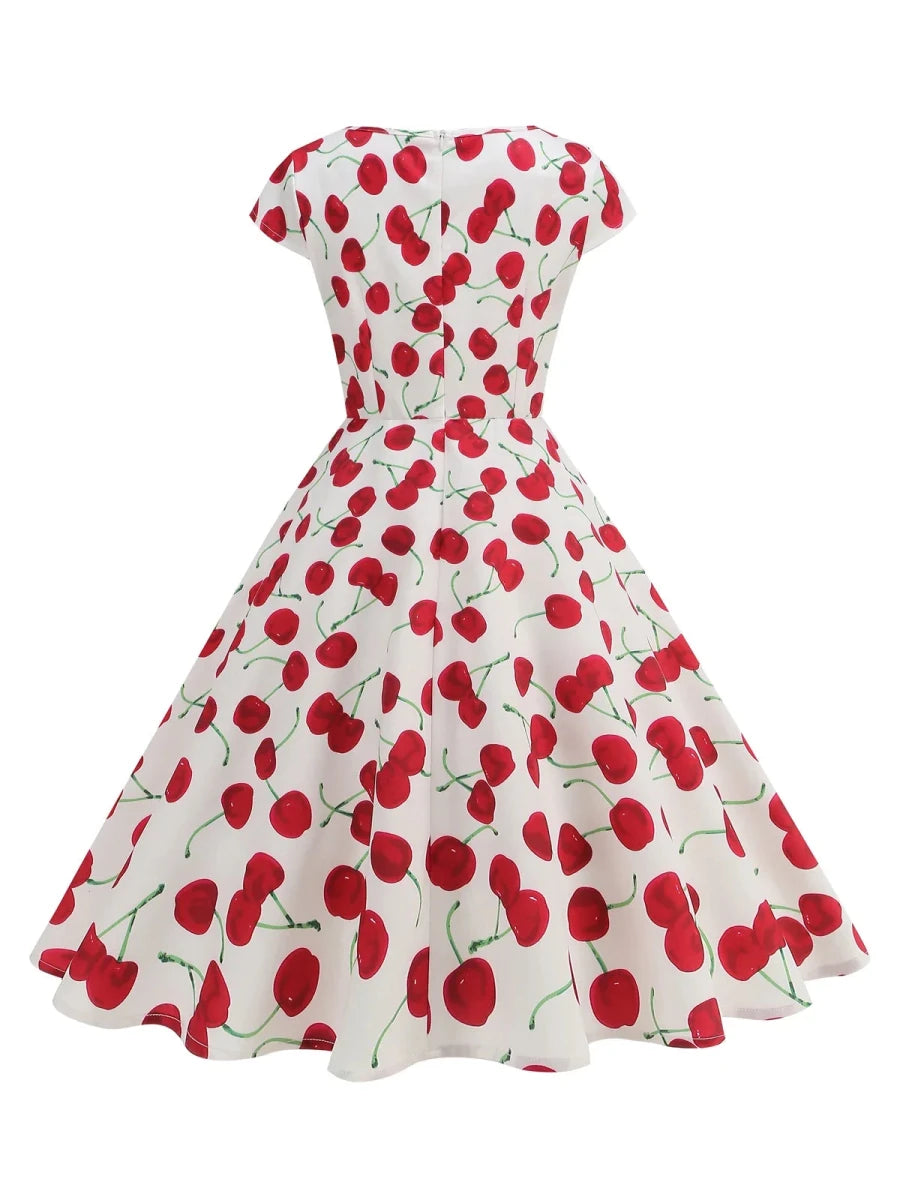 Robe Vintage Grande Taille Année 50 Boutons - Louise Vintage