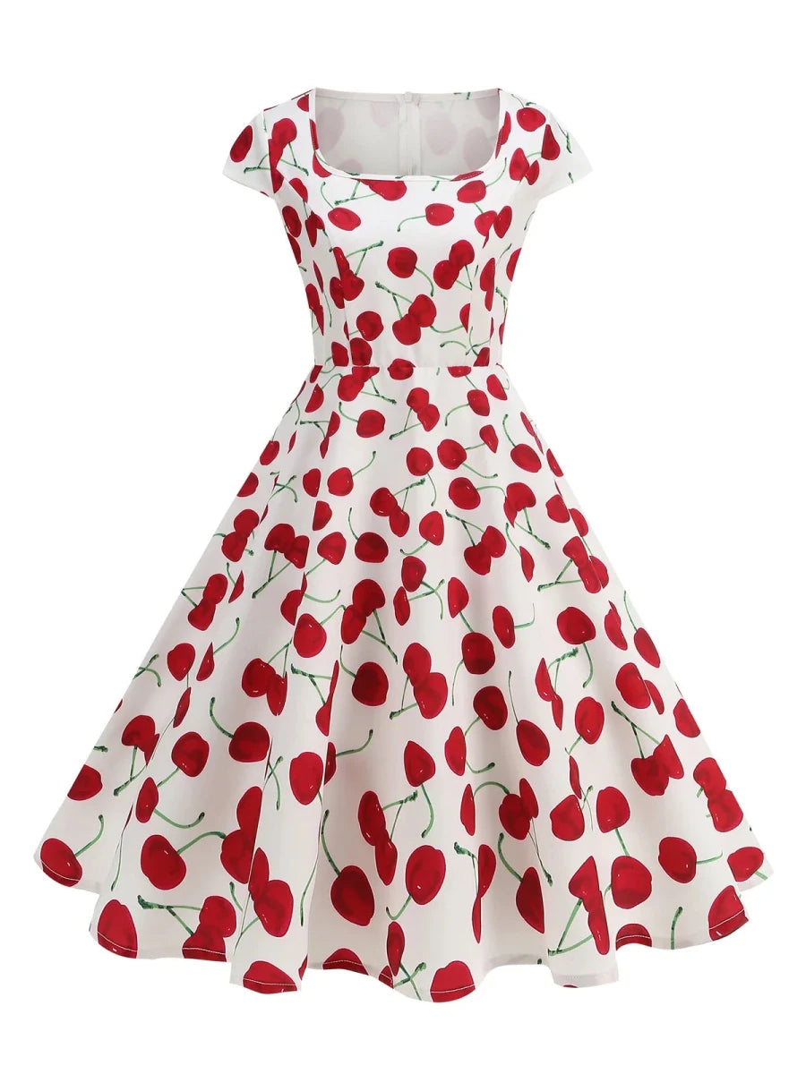 Robe Vintage Grande Taille Année 50 Boutons - Louise Vintage