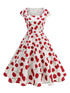 Robe Vintage Grande Taille Année 50 Boutons - Louise Vintage