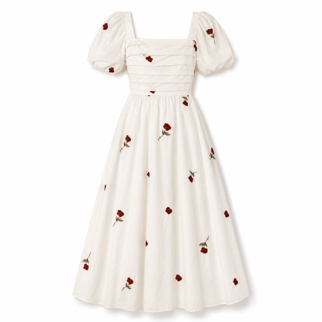 Robe Vintage Grande Taille Années 50 Blanc - Louise Vintage