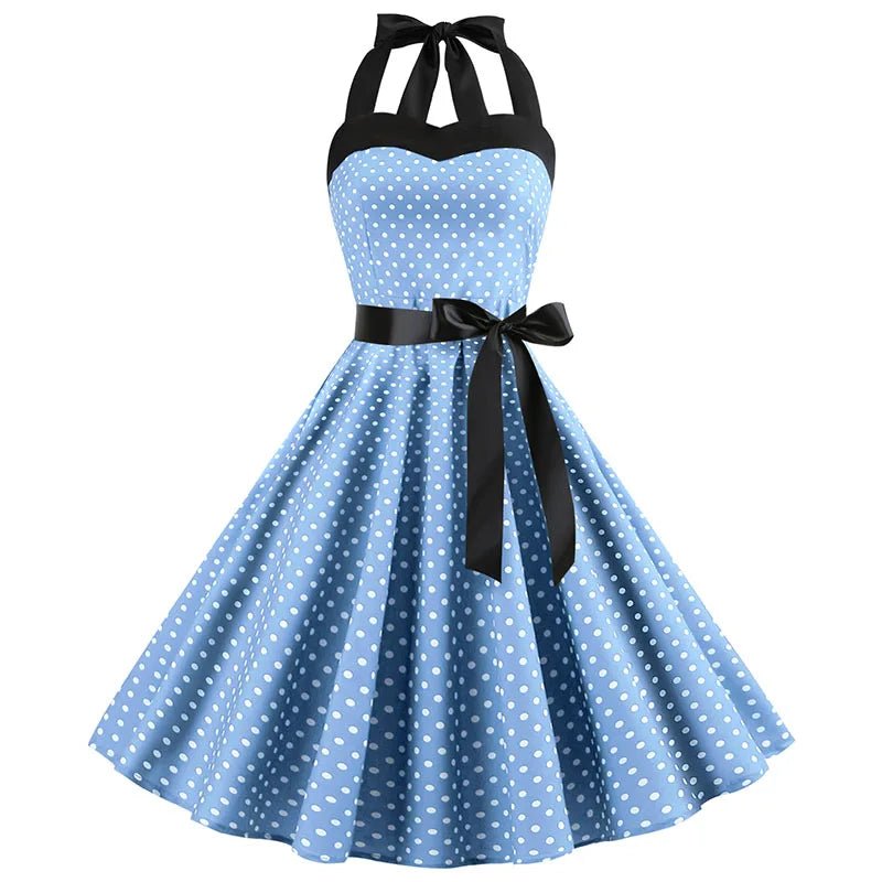 Robe Vintage Grande Taille Bleu - Louise Vintage
