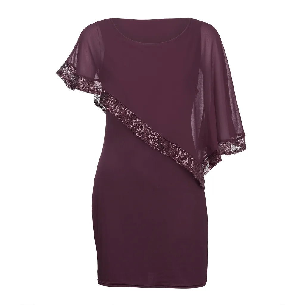 Robe Vintage Grande Taille Bordeaux uni - Louise Vintage