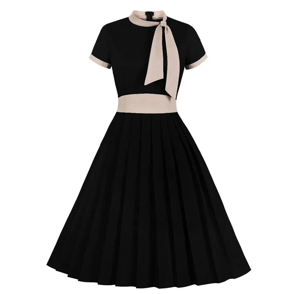 Robe Vintage Grande Taille Chic Noir - Louise Vintage