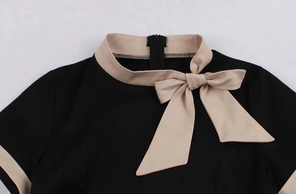 Robe Vintage Grande Taille Chic Noir - Louise Vintage