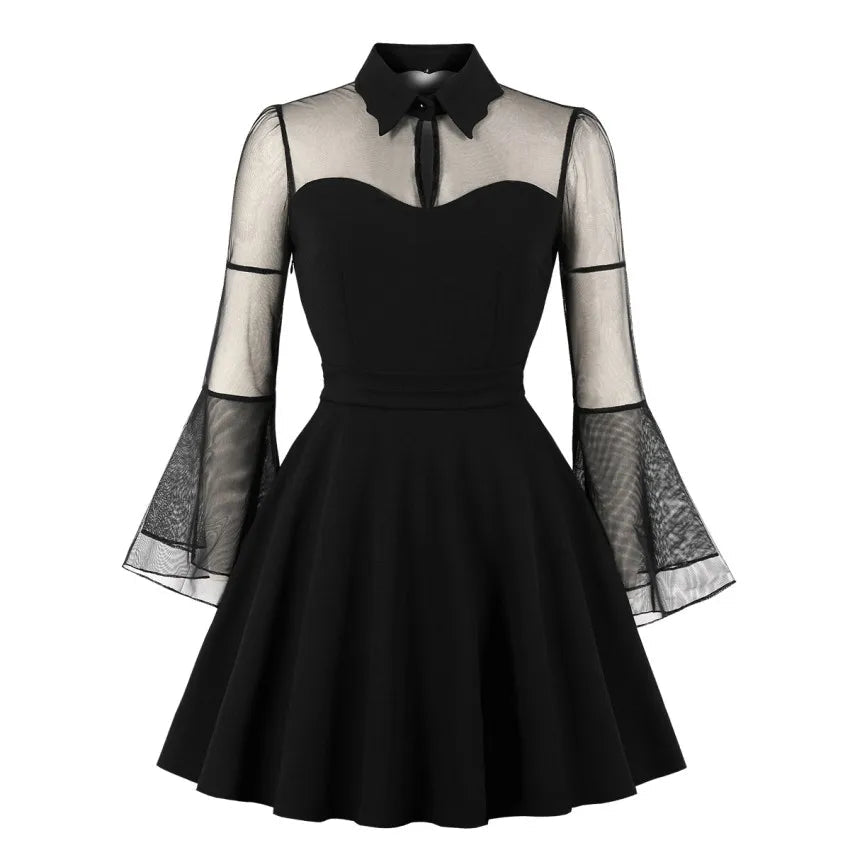 Robe Vintage Grande Taille Dentelle Noire - Louise Vintage