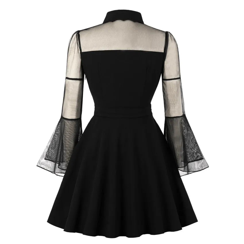 Robe Vintage Grande Taille Dentelle Noire - Louise Vintage