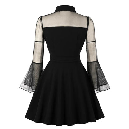 Robe Vintage Grande Taille Dentelle Noire - Louise Vintage