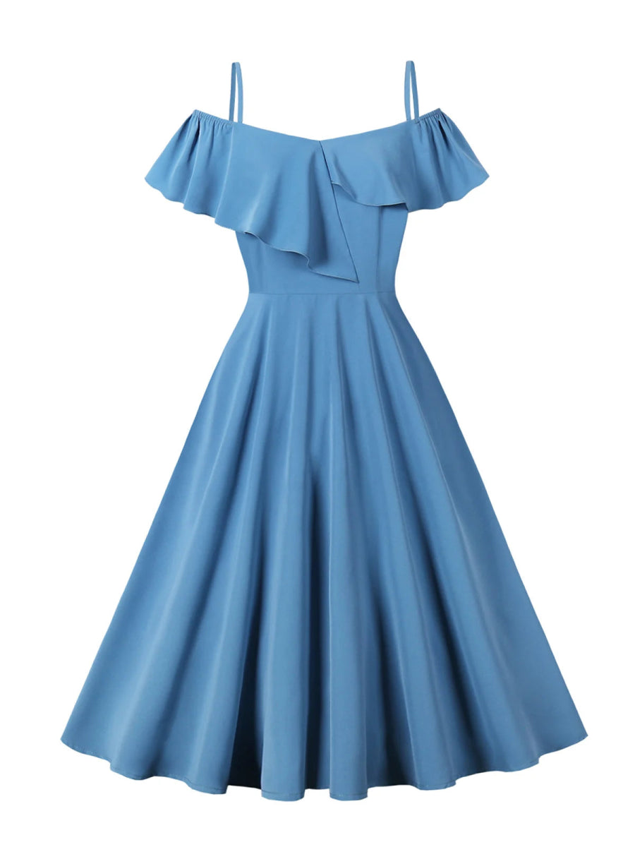 Robe Vintage Grande Taille Dentelle Pastel - Louise Vintage