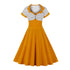 Robe Vintage Grande Taille Jaune - Louise Vintage