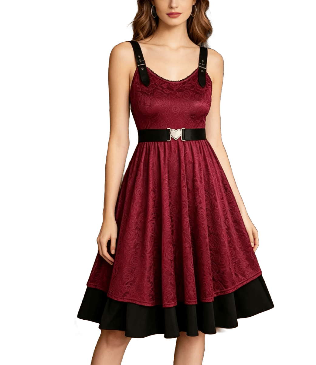 Robe Vintage Grande Taille Lettres - Louise Vintage