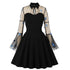 Robe Vintage Grande Taille Noire Fleurs Brodées - Louise Vintage