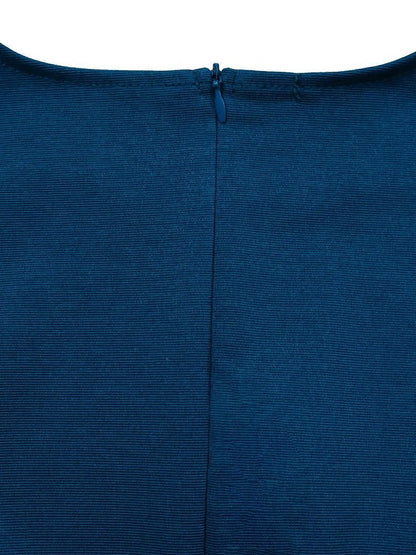 Robe Vintage Grande Taille Rayée Bleu - Louise Vintage