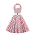 Robe Vintage Grande Taille Rockabilly Cerise - Louise Vintage