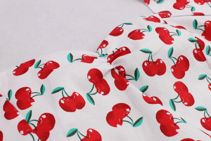 Robe Vintage Grande Taille Rockabilly Cerise - Louise Vintage