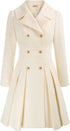 Robe Vintage Hiver Laine Blanche - Louise Vintage