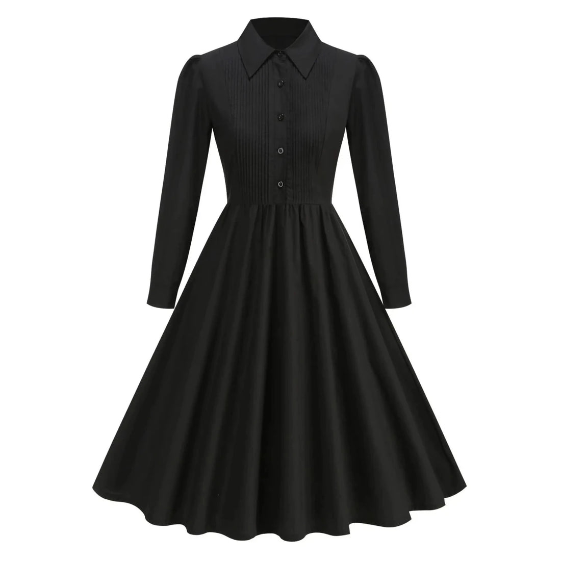 Robe Vintage Hiver Noire - Louise Vintage