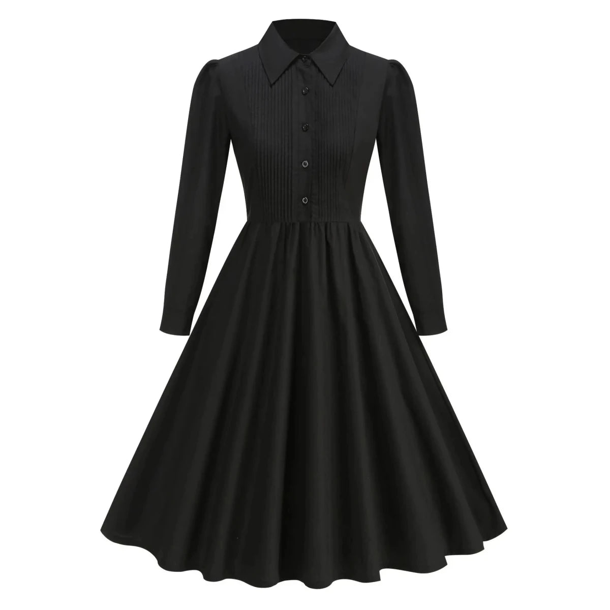 Robe Vintage Hiver Noire - Louise Vintage