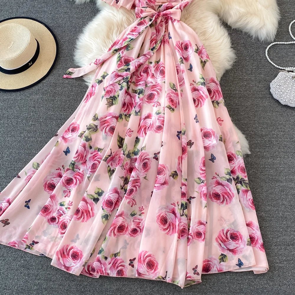 Robe Vintage Invite Mariage Rose