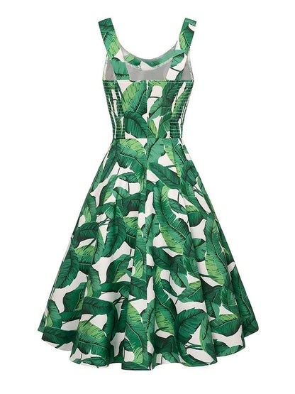 Robe Vintage Jour Verte - Louise Vintage