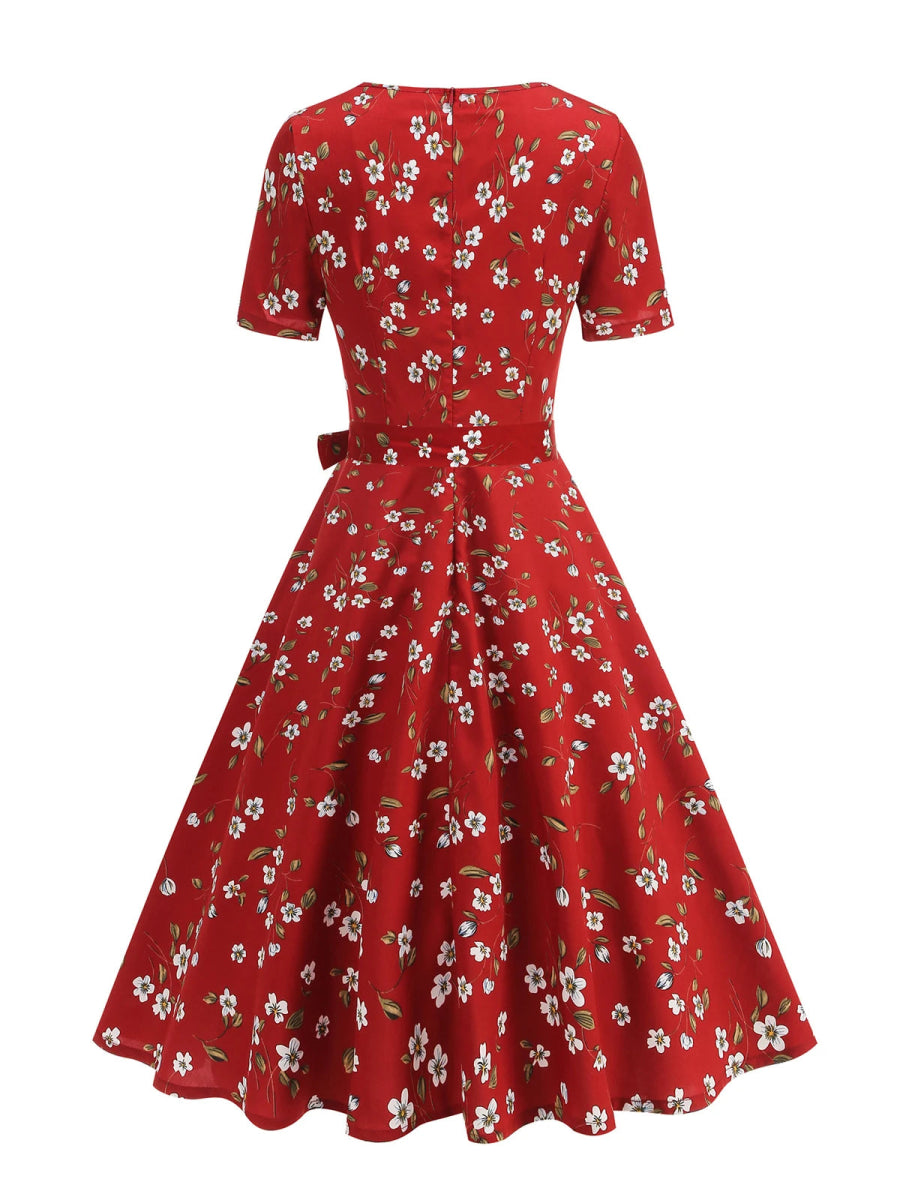 Robe Vintage Longue Boho Rouge - Louise Vintage