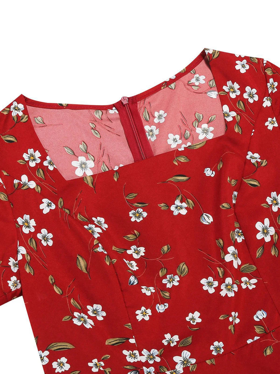 Robe Vintage Longue Boho Rouge - Louise Vintage