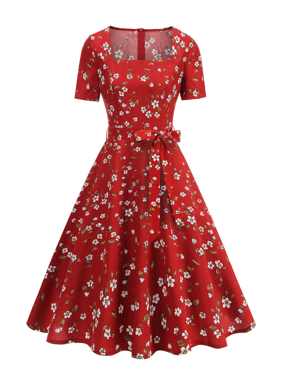 Robe Vintage Longue Boho Rouge - Louise Vintage