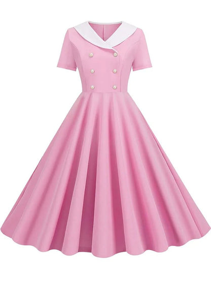 Robe Vintage Mariage Rose - Louise Vintage
