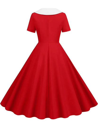 Robe Vintage Mariage Rouge - Louise Vintage