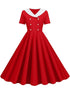 Robe Vintage Mariage Rouge - Louise Vintage