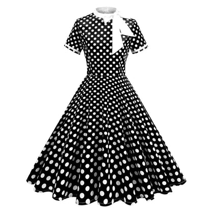Robe Vintage Noir et Blanc - Louise Vintage